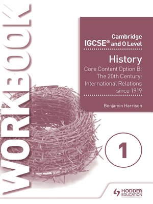 cover image of Cambridge IGCSE and O Level History Workbook 1--Core content Option B